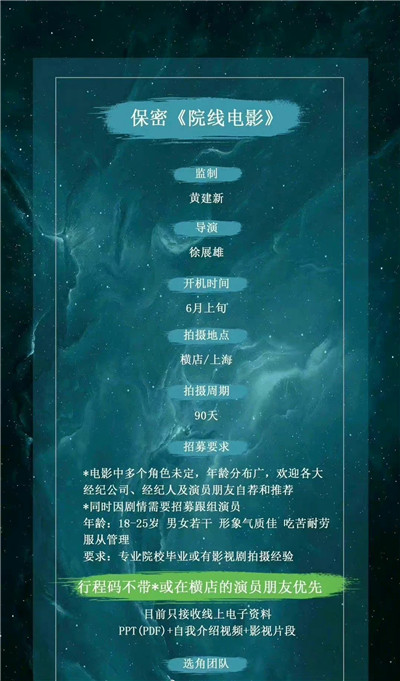 网传电影《星辰大海》主演阵容：王源、张雪迎图1