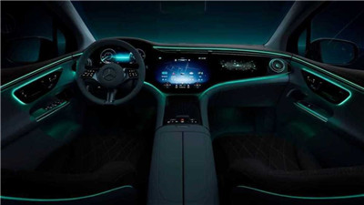10月16日全球首发，奔驰EQE SUV发布内饰预告图图2