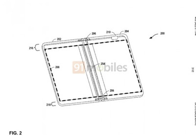 谷歌可折叠手机专利曝光 类似Galaxy Fold设计有边框摄像头图2
