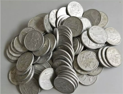 铝兰花1角硬币，被称为“五朵金花”，收藏价值非常高图2