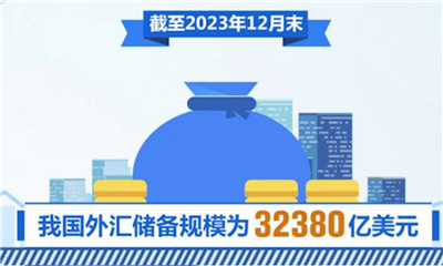 2023年全年我国外汇储备规模稳定在3.1万亿美元以上